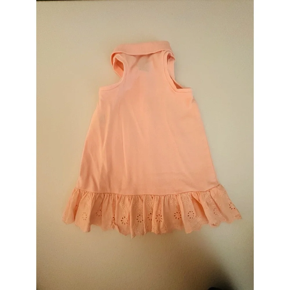 Ralph Lauren Girls 12M 2pc Knit Dress & Bloomers Set Pink Sleeveless